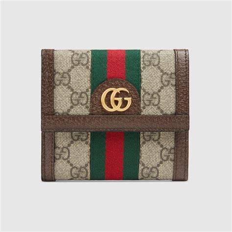 gucci portafoglio donna ophidia|Portafoglio Ophidia in canvas e pelle in Multicolore .